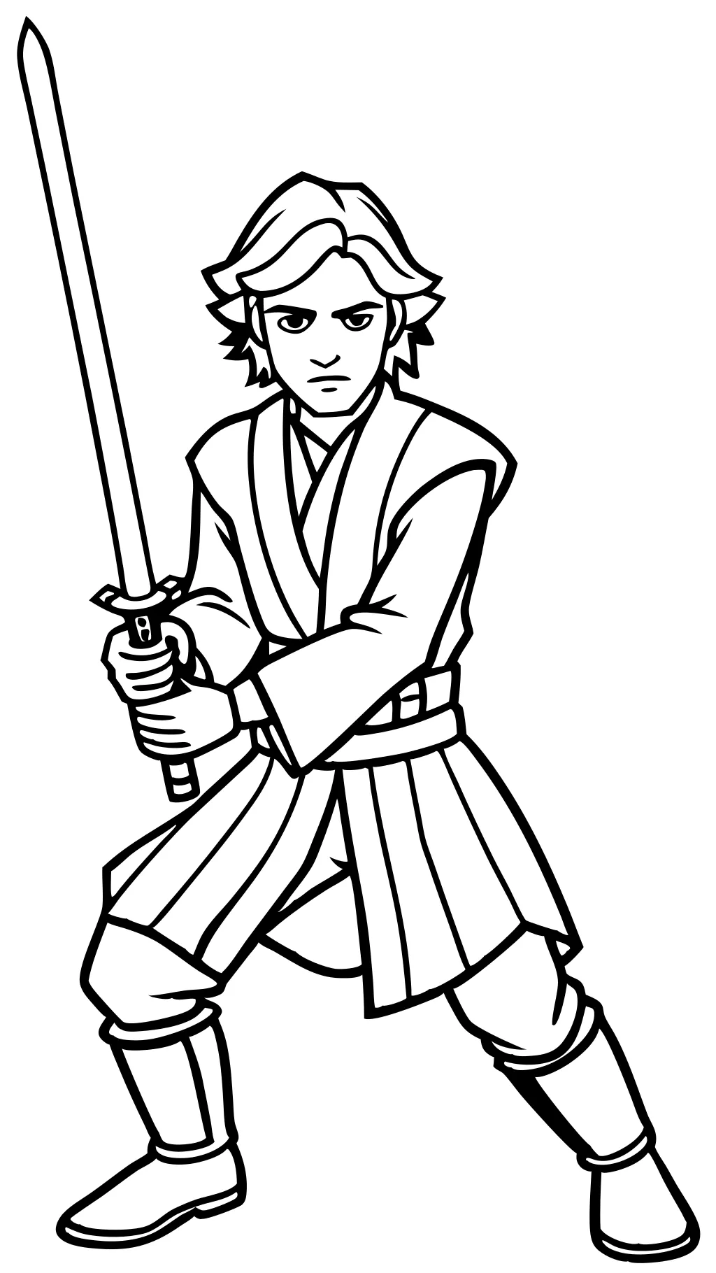 coloriage anakin skywalker